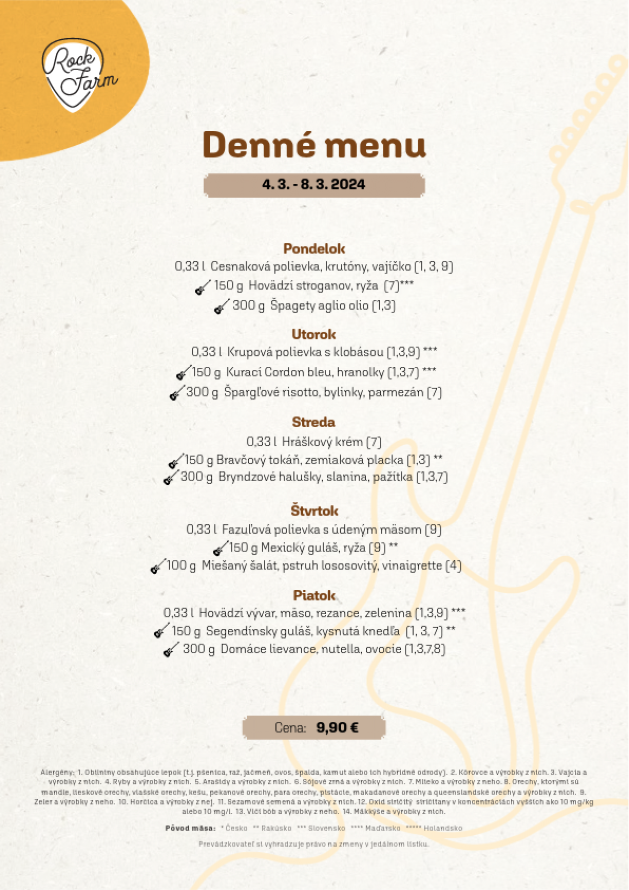 Denné menu